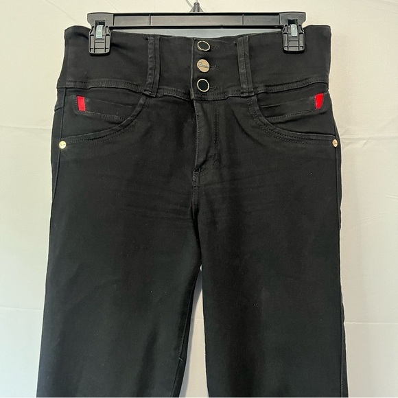 BAXTER-Butt Lifting Black Columbian Jeans Size 11 - Picture 3 of 7